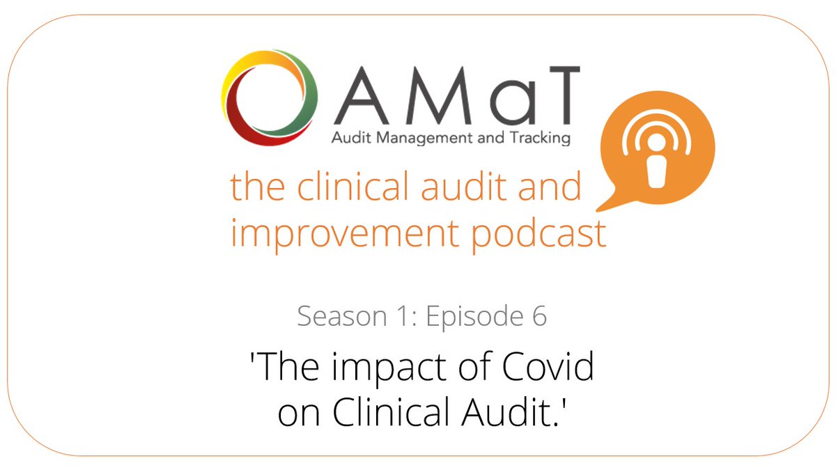 COVID's impact on the NHS is still being measured and assessed. In the latest episode of the Clinical Audit and Improvement podcast, guests Joanne Henson and Charlotte Butters discuss how it affected Clinical Audit amat.co.uk/#podcast