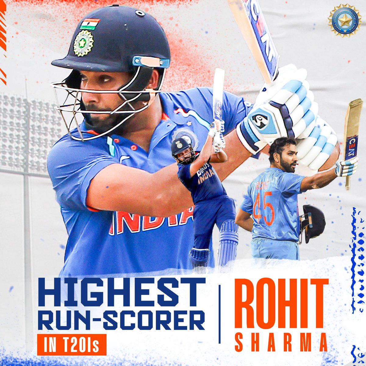 🚨 Milestone Alert 🚨

Congratulations to #TeamIndia captain <a href="/ImRo45/">Rohit Sharma</a> as he becomes the leading run-getter in T20Is (in Men's cricket). 👏 👏 

Follow the match ▶️ bit.ly/WIvIND-1STT20I 

#WIvIND