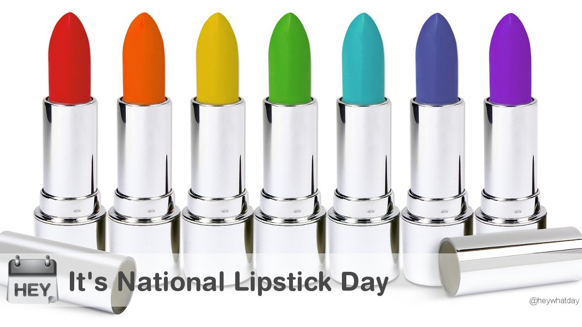 It's National Lipstick Day! 
#NationalLipstickDay #LipstickDay #Lipstick