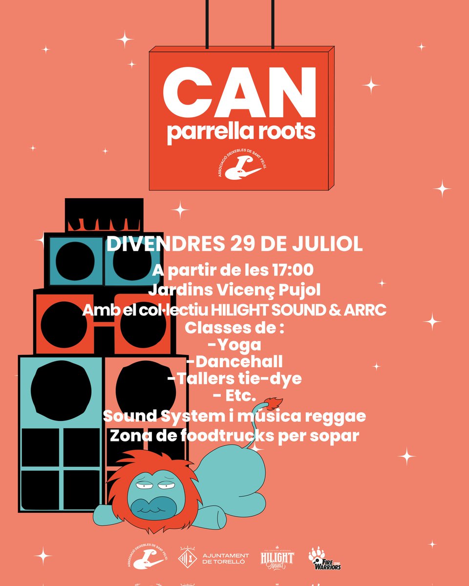 I això no para, deixebles! 

Avui deixem descansar una mica les cames i la panxa i ens trobem totes al Can Parrella Roots que tornem a organitzar conjuntament amb els amics de Hilight Sound &amp; ARRC! 

Comencem ja! 

#FMTorelló2022 #somDeixebles #somCultura