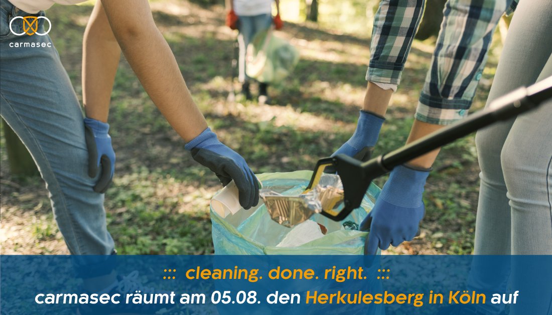 #Nachhaltigkeit und #Umweltschutz sind für uns ein Herzensanliegen. Deshalb hat das Team der #carmasec beschlossen, sich in mehreren Aktion zu engagieren. Wir starten mit der Reinigung des Herkulesberg am 05.08. Macht doch mit! tinyurl.com/2p86x7pe #cleaningdoneright #csr