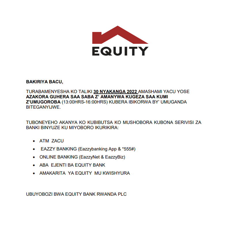 Equity Bank Rwanda PLC tweet media