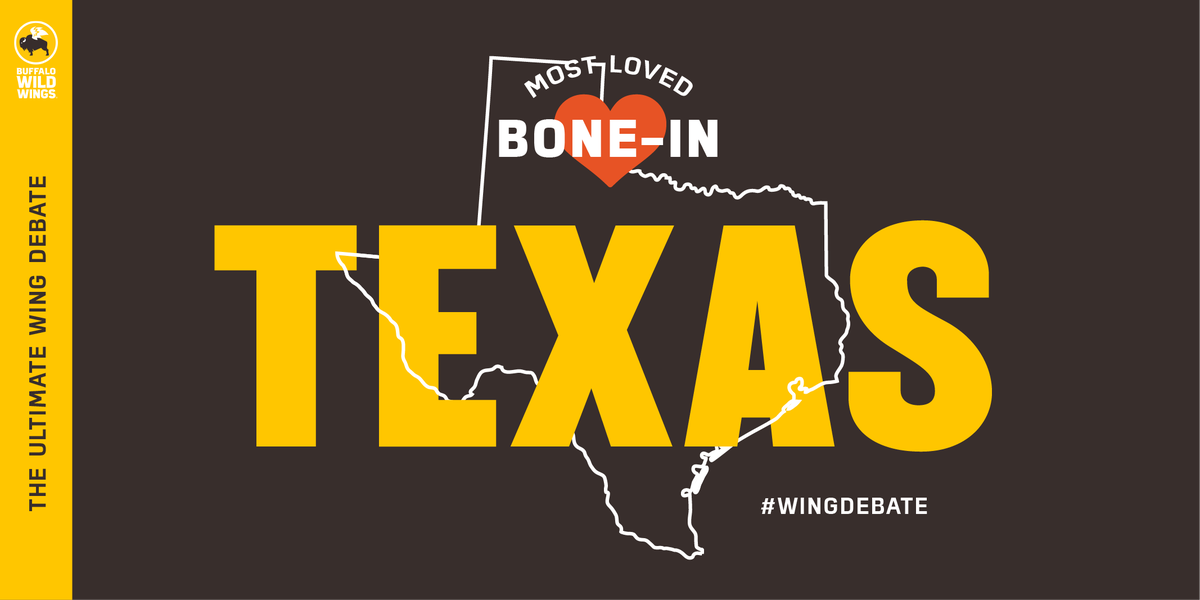 BWWings's tweet photo. y’all guessed it. The state that loved bone-in the most was Texas.
everything is bigger there, including their love of bone-in. #WingDebate https://t.co/Mr0twv1Hab