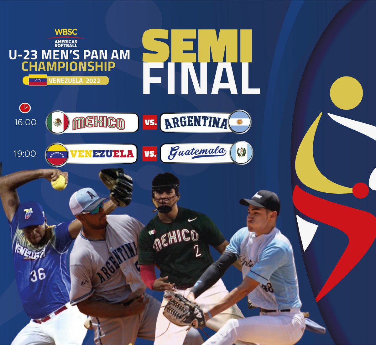 ES HOYYY 🥎SEMI FINAL👉🏻🇦🇷🇬🇹🇲🇽🇨🇴🇩🇴🇻🇪🇵🇪🇵🇦🇦🇷🥎 WBSC americas softball U23 MEN’S PAN AM CHAMPIONSHIP Location : Puerto Ordaz , venezuela 🇻🇪 #softballamericas #softballpanam