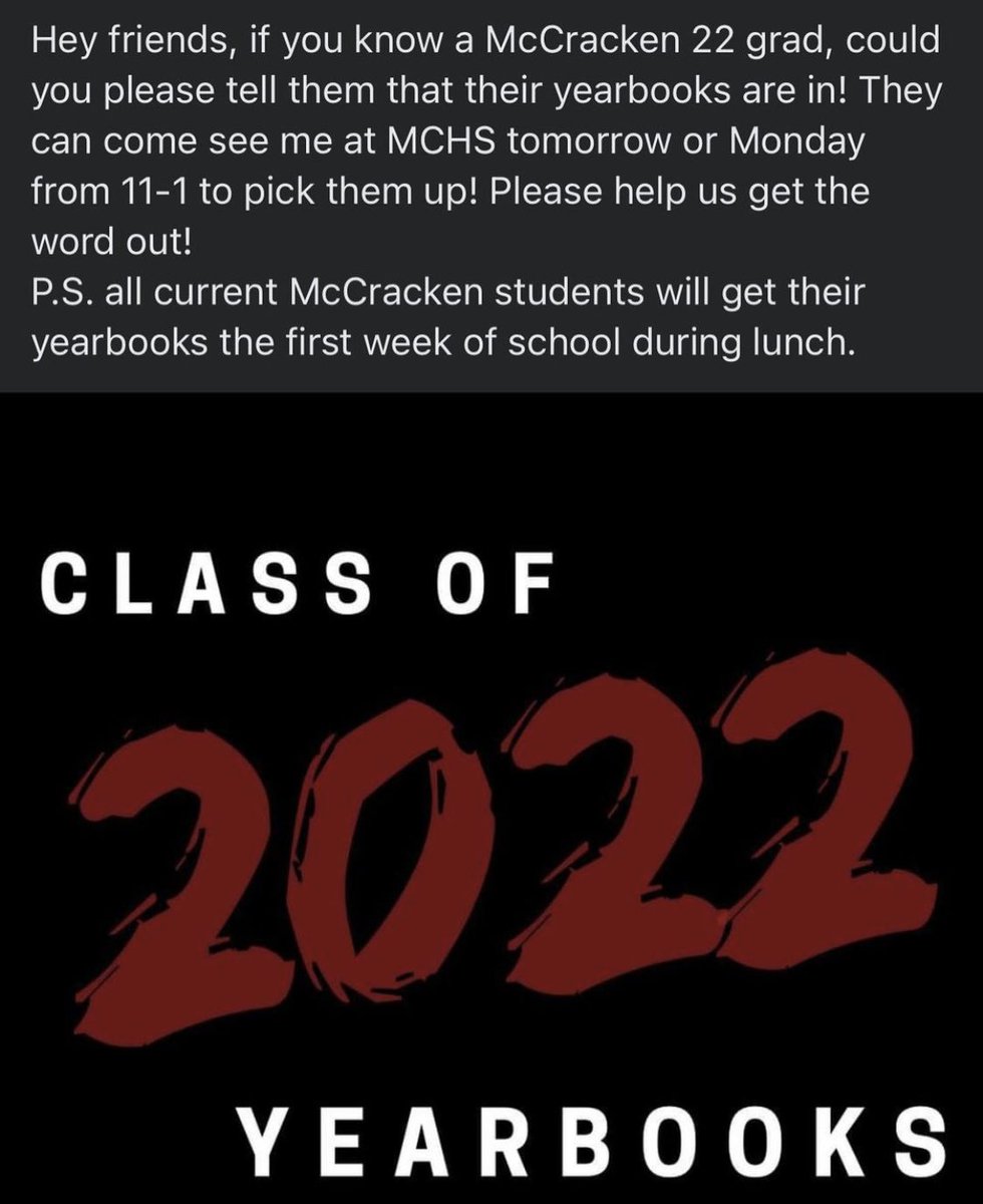 McCracken Yearbook tweet media