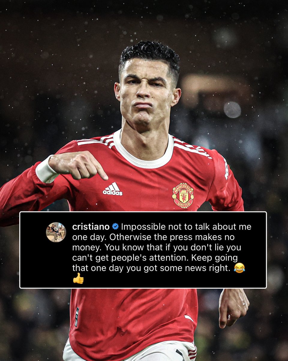 ESPNFC's tweet photo. Cristiano Ronaldo has commented on the media speculation about his future 🗣 https://t.co/iKCbZmBZXI