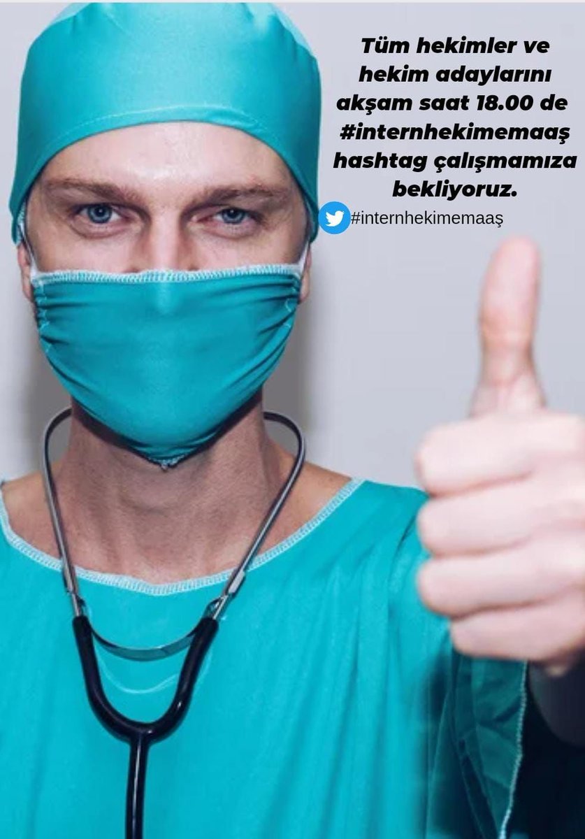 Resmi gazetede yayınlayın, intern hekimler hakkını alabilsin.

#internHekimeMaaş