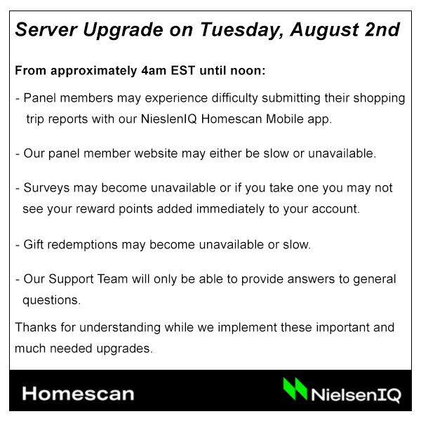 Please read this important note about our server upgrade next week.