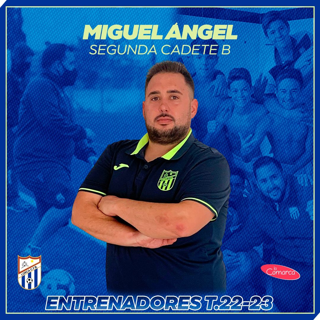 ENTRENADORES T.22/23 ✍🏻|

Miguel Ángel, curtido en todas las categorías de fútbol 11, toma las riendas del Segunda Cadete B.

Llega con la ilusión intacta y con la madurez adecuada, confiamos plenamente en su trabajo.

#LorcaCFB
#SomosCantera 🔵⚪️