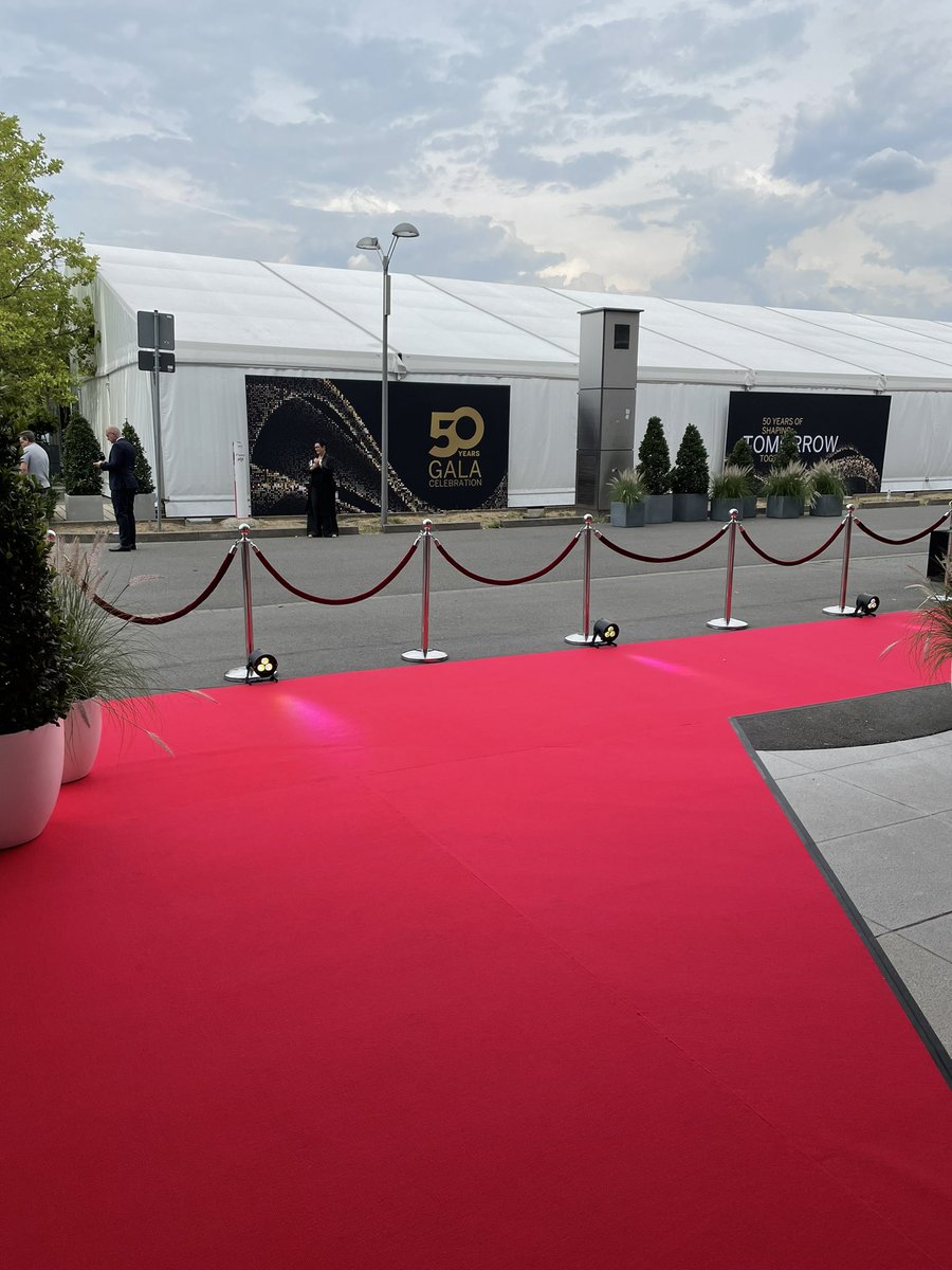 The red carpet is ready for our esteemed guests at the #SAP50 Gala Celebration. Tonight we will honour the past and celebrate the moment!
