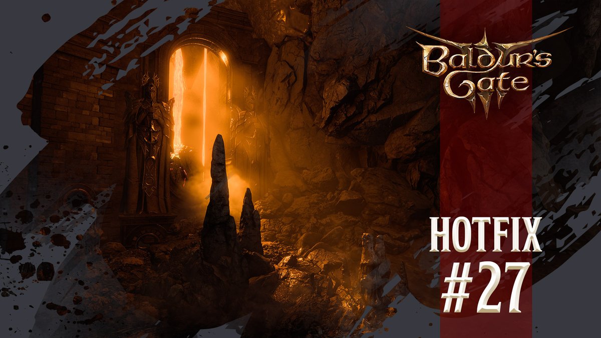 We've just released Hotfix #27 for Baldur's Gate 3, addressing several crashes, bugs and issues. This Hotfix also brings Patch 8 to Mac! We’d make a joke about metal support but we wouldn’t want to explode Neil’s head again, now, would we?

More details: store.steampowered.com/news/app/10869…