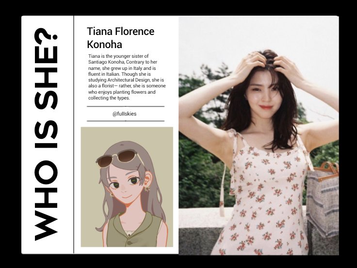 ㅤㅤ

        from    the     land     of    art
        I am Tiana Florence Konoha
        not new to #hqrp, like &amp; rt ♡

ㅤㅤ