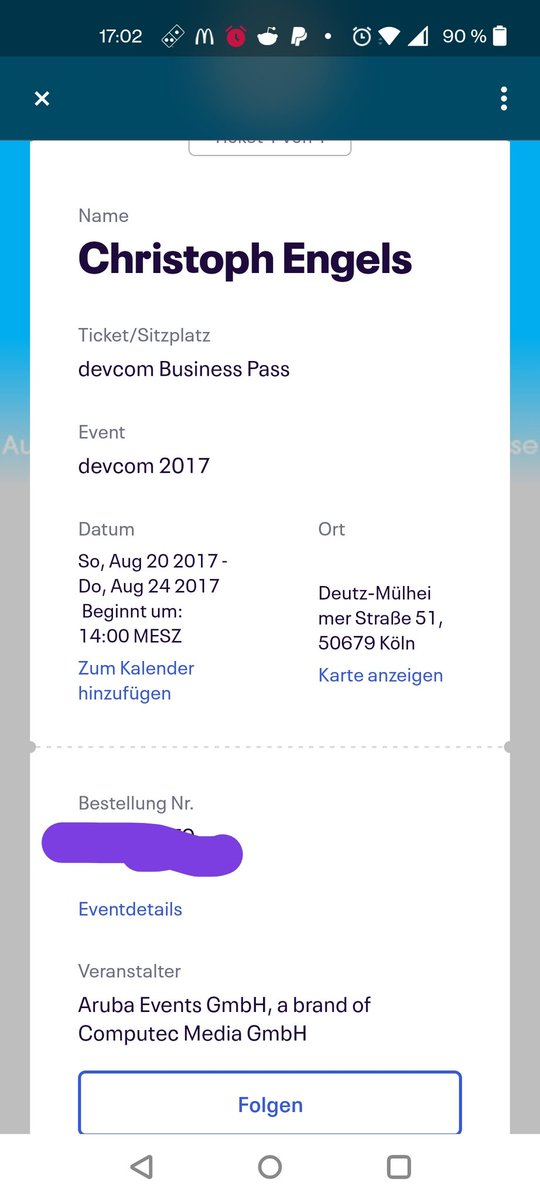 CNEngels's tweet photo. Ich hab mein Ticket zur @devcom_global
Wer ist auch am Start?!
#gamescom22 #gamescom #devcom #devcom22 https://t.co/UvpRBtYcRt