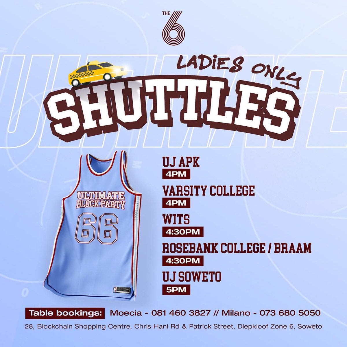 OkDimpho's tweet photo. Doors are now open see y’all at #UltimateBlockParty 🥳🚀

Limited tickets are sold at the door! https://t.co/ivMTz6GHBI