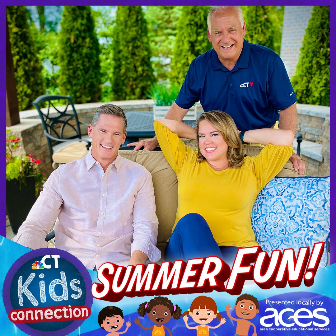 NBCConnecticut's tweet photo. Learn how to make a fun frozen treat, discover cool museums &amp; more! Check out some fun summer-themed activities for the whole family on an all-new #KidsConnection special, Summer Fun tomorrow at 9:30am on NBC Connecticut! 🚀⁠ ⁠https://t.co/aURiqhu3Gl
#NBCCT @acesconnecticut https://t.co/Gxuyjr0bAE