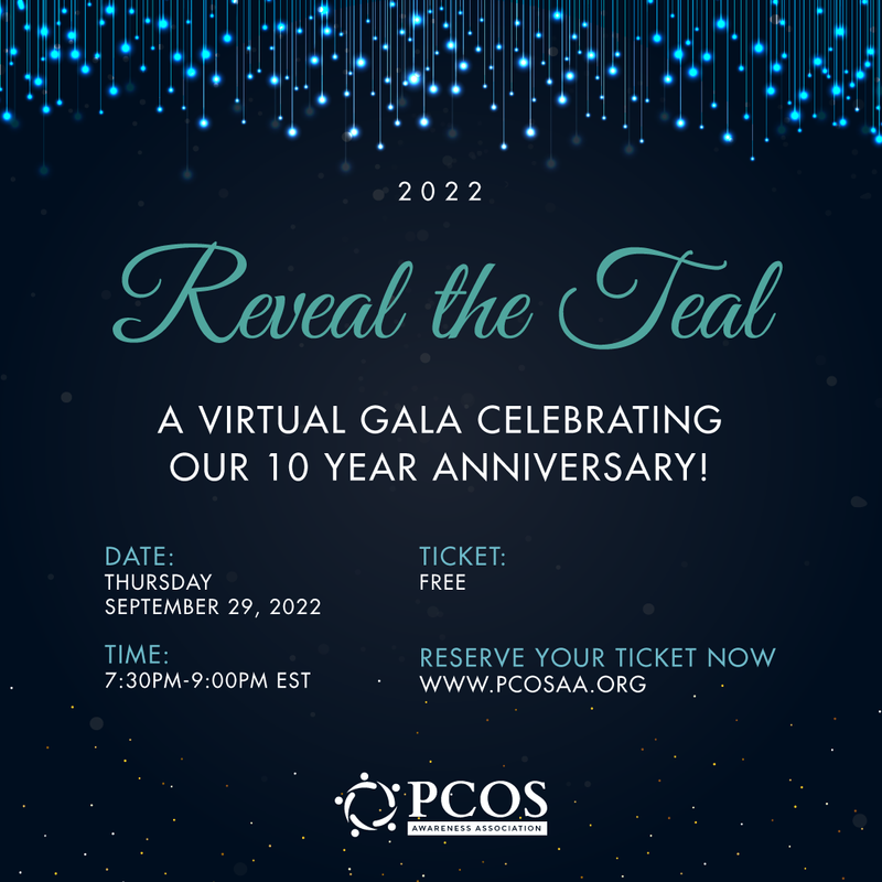 PCOSAA's tweet photo. Register today to the Reveal the Teal Virtual Gala. Click the link in bio for more details!
#pcos #pcosaa #revealtheteal #virtualgala #networking #pcosaaevents #pcosevents #virtualevents #donate #togetherwecan https://t.co/X0xGm9caIt
