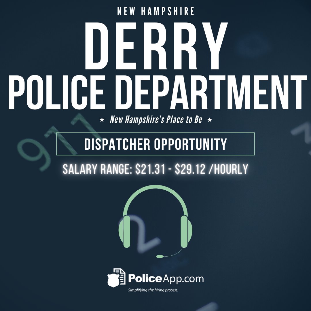on Twitter "Derry Police Department, NH Job Title