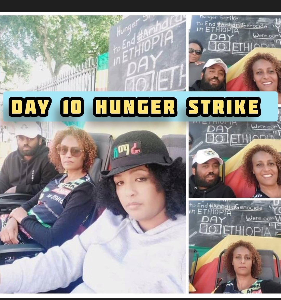 yared_lb's tweet photo. 📌
Day 10 #HungerStrikeInLondon
Downing Street Hunger Strike to stop the Amara Genocide in Ethiopia, started on 20th of July 2022
A bit tired but still there. 
#StopAmharaGenicide #HRC51 #StateSponsoredAmharaGenocide
@BBCAfrica @BBCBreaking @BBCLondonNews @BBCWorld
@AmnestyEARO https://t.co/JeBXvFMOVL