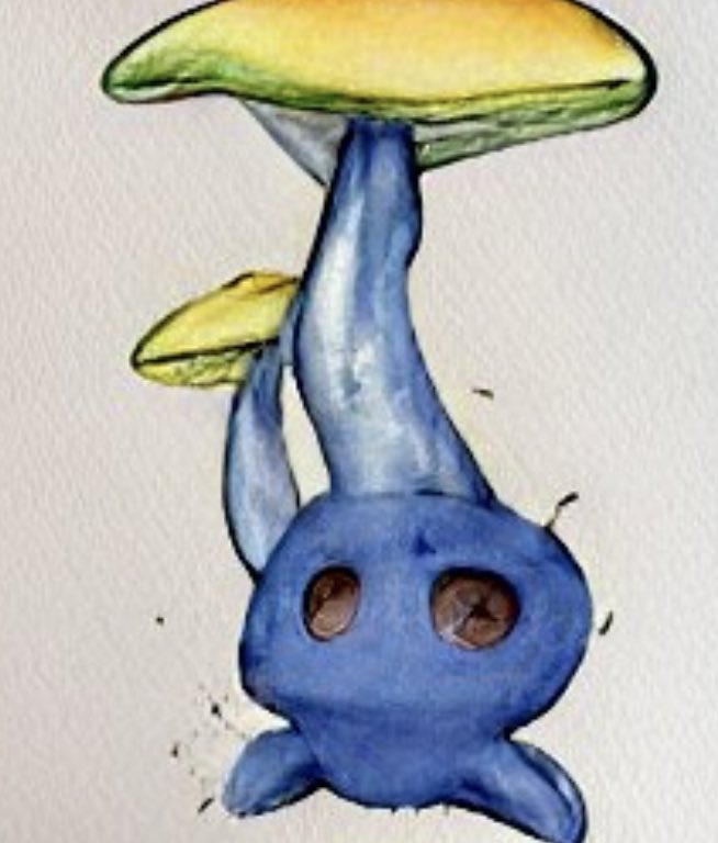 AEstego's tweet photo. Shroom, if oddish shroomed, shroomddish #pokemon #oddish https://t.co/o6DfxcxamT