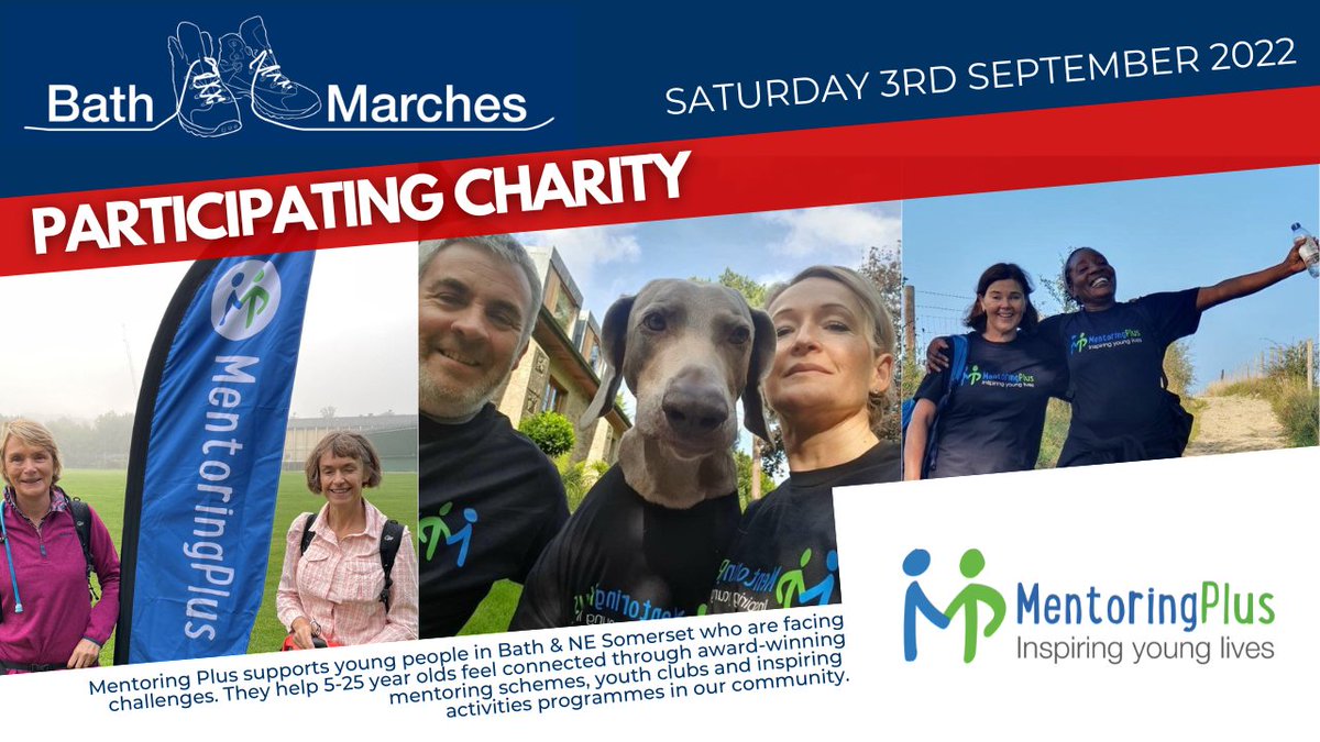 PARTICIPATING CHARITY // <a href="/Mentoringplus/">Mentoring Plus B&NES</a>

A local youth charity in Bath that supports young people struggling with education, family, isolation or emotional harm. They train and match adult volunteers to mentor 7-21 year olds from their community 1-2-1.

bathmarches.co.uk