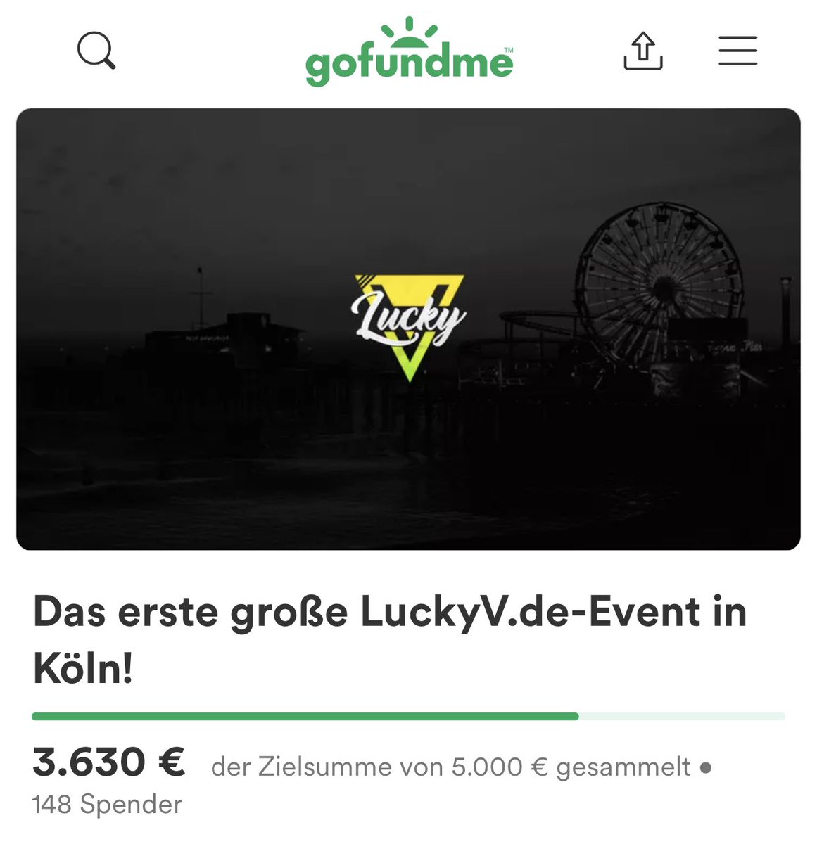 LuckyVde's tweet image. Uns fehlen die Worte. Wir stehen fast vor unserem Goal. Diese Community ist absolut verrückt! Dafür wird es am 26. August als „Danke“ eine sehr interessante Überraschung geben. #CommunityLoben 

Alle Infos hier: gofundme.com/f/das-erste-gr…