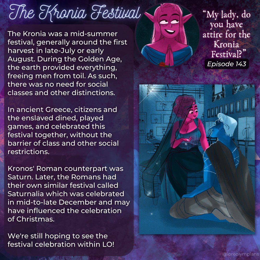 loreolympians's tweet photo. Details matter, so let's do a brief dive into Kronos, the Golden Age, and how the Kronia Festival came to be. We're still hoping to see the festival at some point! 🤓
#loreolympus #webtoonanalysis https://t.co/8h0VXUW7uQ