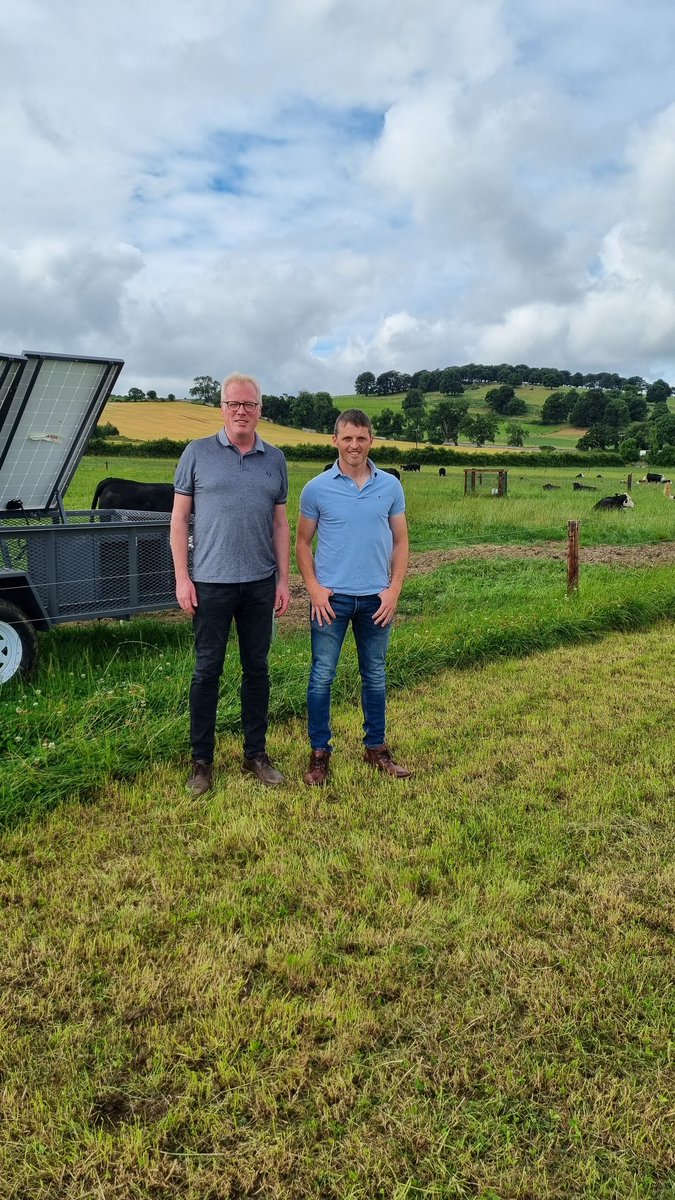 It was great to welcome Damien O'Reilly <a href="/RTECountryWide/">CountryWide</a> to <a href="/ucdlyonsfarm/">UCD Lyons Farm</a> today to discuss research to reduce environmental impact and improve profitability of livestock systems with <a href="/HelenBSheridan/">Helen Sheridan</a> and I as we start our methane measurements <a href="/CLockLivestock/">C-Lock Inc.</a>