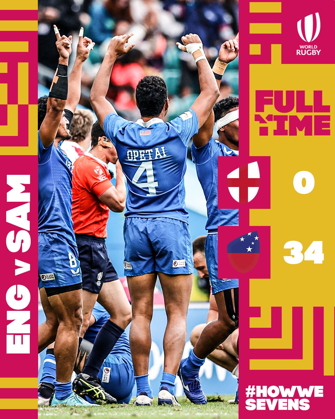 Samoa win over England. Photo Courtesy/World Rugby