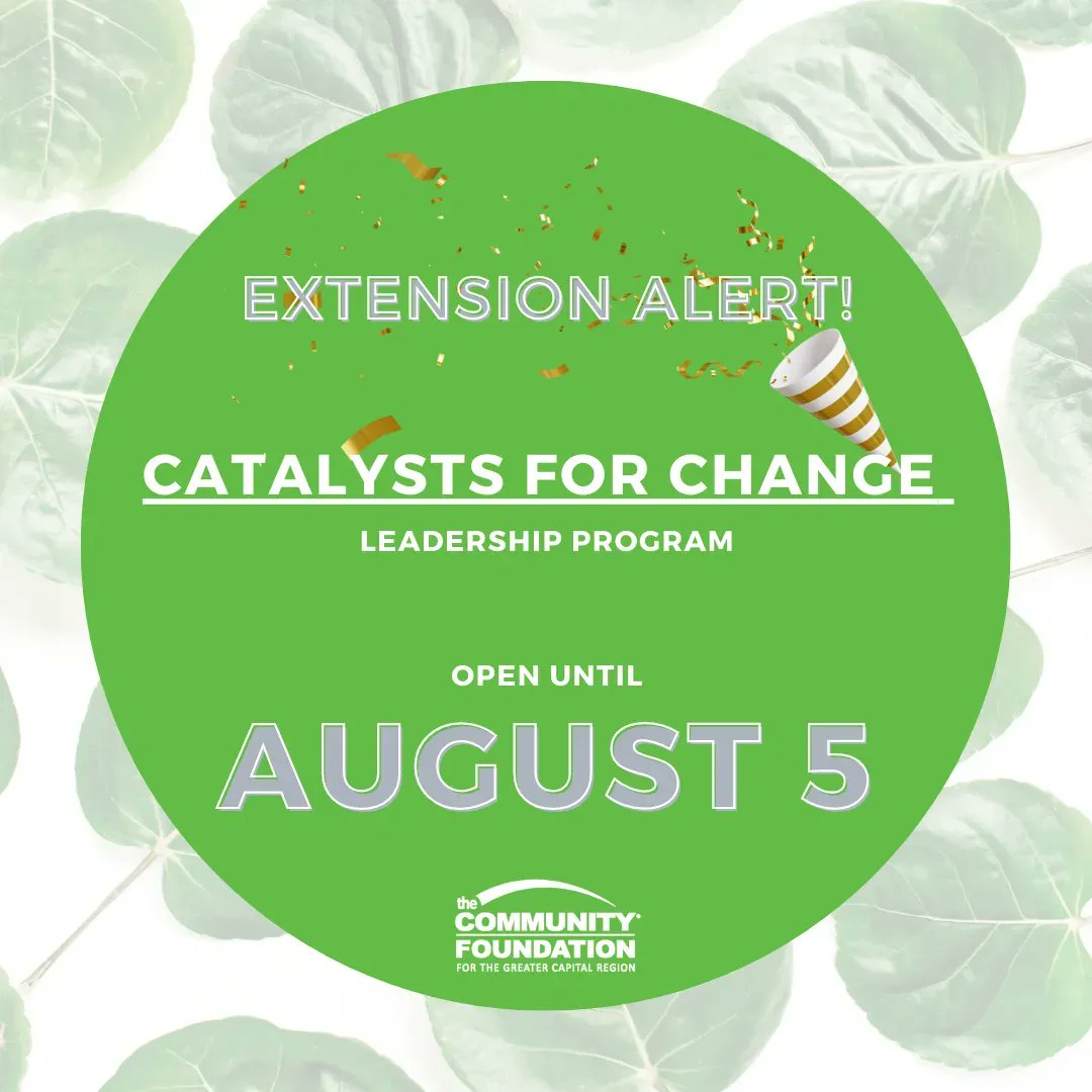 CommFound518's tweet photo. ❗️#EXTENSIONALERT ❗️

The Catalysts for Change Leadership Program has extended their deadline to AUGUST 5TH 🎉

Join our 2022 cohort of #communityleaders that will strive to make long-lasting change in their communities! Visit https://t.co/LiSoLFfH9Z to apply before 11:59PM! https://t.co/XkJ0JIZxzO