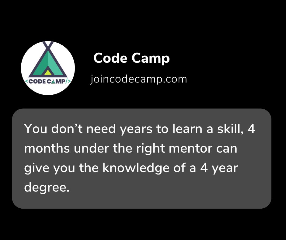 Code Camp tweet media