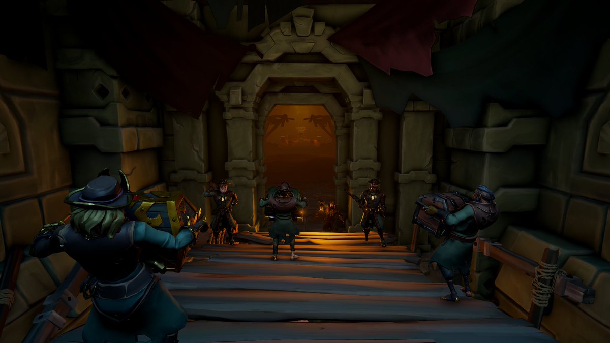 "The Gold Hoarders bring treasures to thier Mad Gold King." 

Contest : Going underground.

#SoTShot  #SeaOfThieves  #BeMorePirate <a href="/SeaOfThieves/">Sea of Thieves</a>