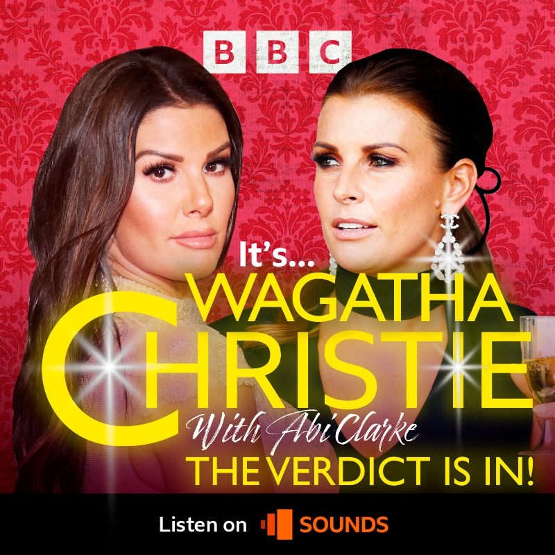 bbc5live's tweet photo. ⚖️ THE VERDICT IS IN.

Rebekah Vardy has lost her libel case against Coleen Rooney.

Wagnum PI @abiclarkecomedy and her elite team of experts are busy recording a reaction podcast as we speak!

It's........... going to be available very soon on @BBCSounds 📱👇

#wagathachristie