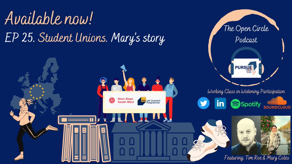 Working Class in Widening Participation (@pursue2020) on Twitter photo 📢EP25 #TOCP Welcomes @Mary_J_Coles <a href="/NextStepsSW/">Next Steps SW</a> @cityplym <a href="/CityplymS/">The Underground CityPlym</a> to share her #livedexperience of #highereducation #Studentunions 🏃♀️🎽🎙️Tune in here>>👇 soundcloud.com/user-276265866… 📢EP25 #TOCP Welcomes @Mary_J_Coles <a href="/NextStepsSW/">Next Steps SW</a> @cityplym <a href="/CityplymS/">The Underground CityPlym</a> to share her #livedexperience of #highereducation #Studentunions 🏃♀️🎽🎙️Tune in here>>👇 soundcloud.com/user-276265866…