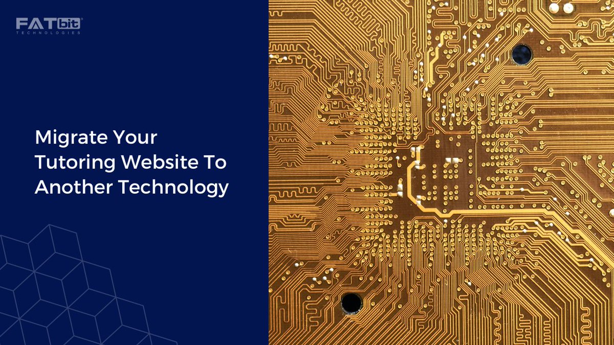 FATbit_Tech's tweet image. Looking to migrate your tutoring website to another technology?

Read the detailed guide to find the scope, process, and considerations on migrating your tutoring website to another technology: fatbit.com/fab/migrate-yo…

#replatforming #migration #platformmigration #elearning