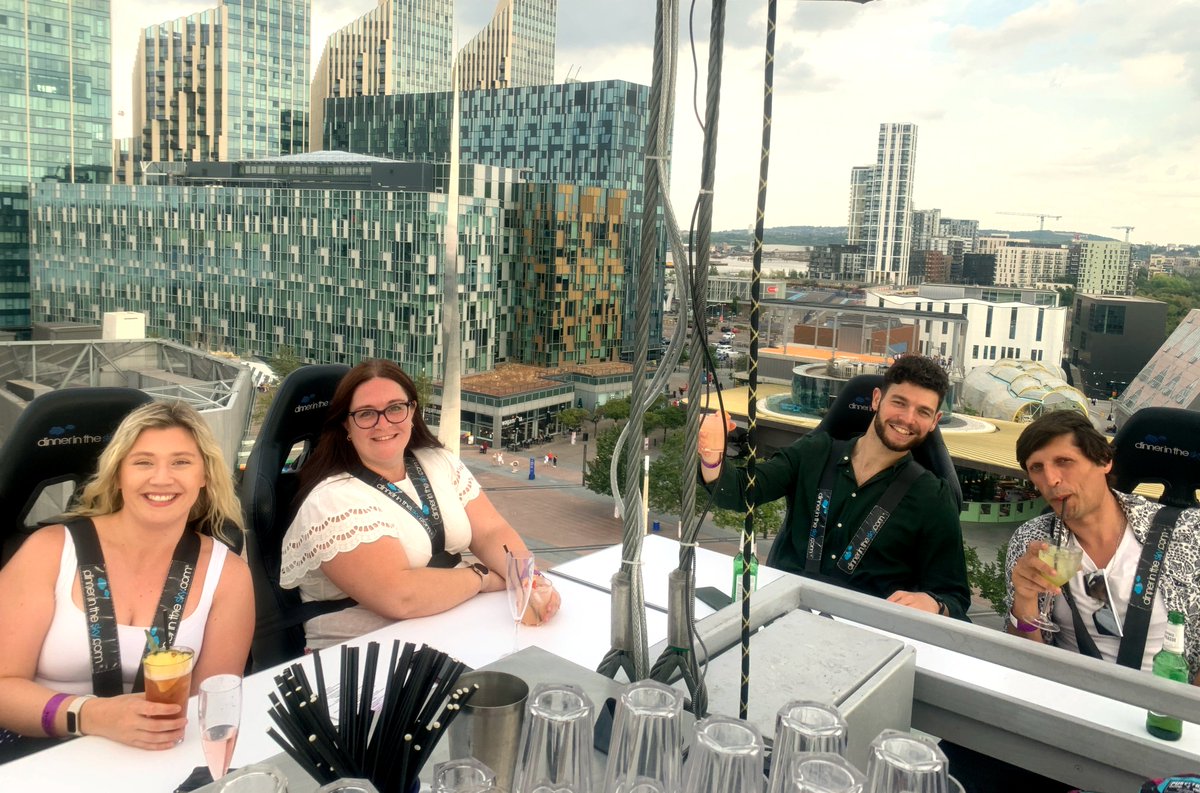 Not one for the faint-hearted, our Operations team were hoisted 100ft up in the sky for their team event last week! 😅 Here they are, enjoying a well-earned cocktail overlooking the London City skyline. 🍹📸

#workplace #teambuilding #peopleandculture