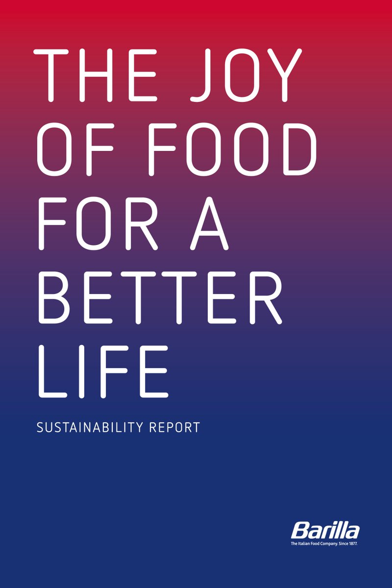 Discover <a href="/barillagroup/">Barilla Group</a>'s sustainability journey updates, the key milestones achieved and how their brands are contributing to bring to life the new purpose, “The joy of food for a better life” bit.ly/3bbyfTV via <a href="/ReportAlert/">Report Alert</a>