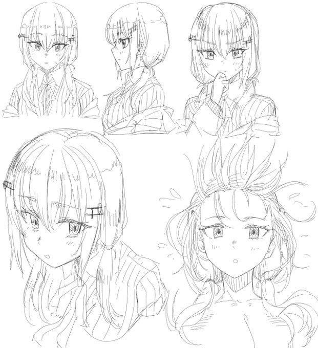 顔を可愛く描けるようになりたいから練習するぞ! 22 