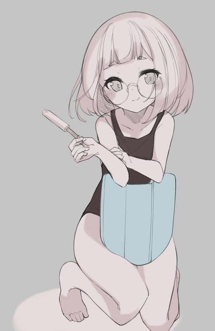 スク水うちの子描くのですわ～ 