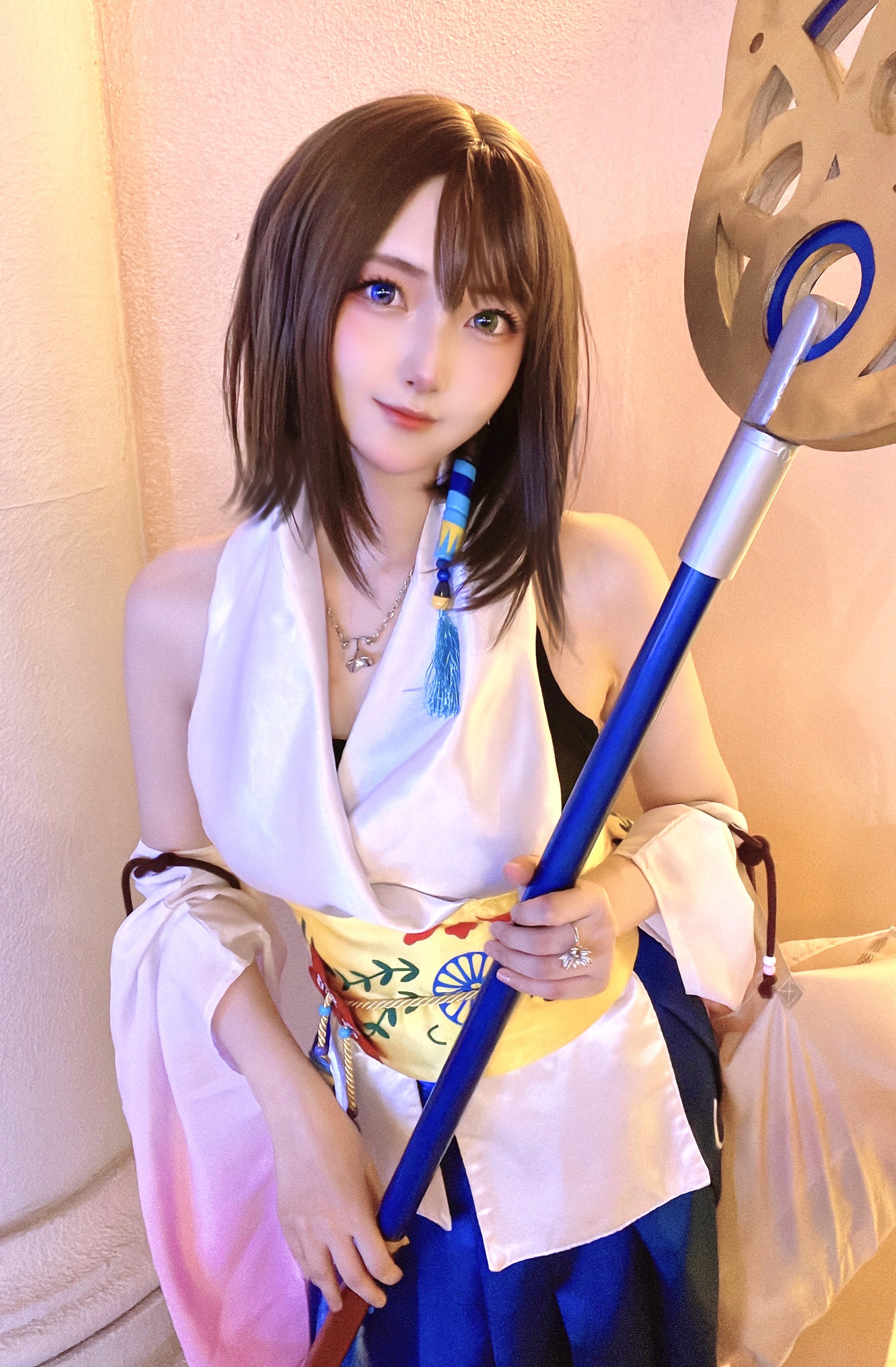 Cosplay chocolat Yuna Final Fantasy X