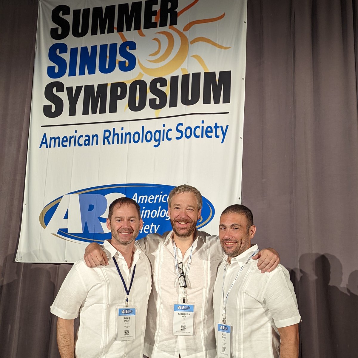 AmRhinoSociety's tweet photo. #ARS2022SSS Course Directors kicking things off! Careful note on the dress code here, this is Summer Sinus! https://t.co/mq9jBPzz1D