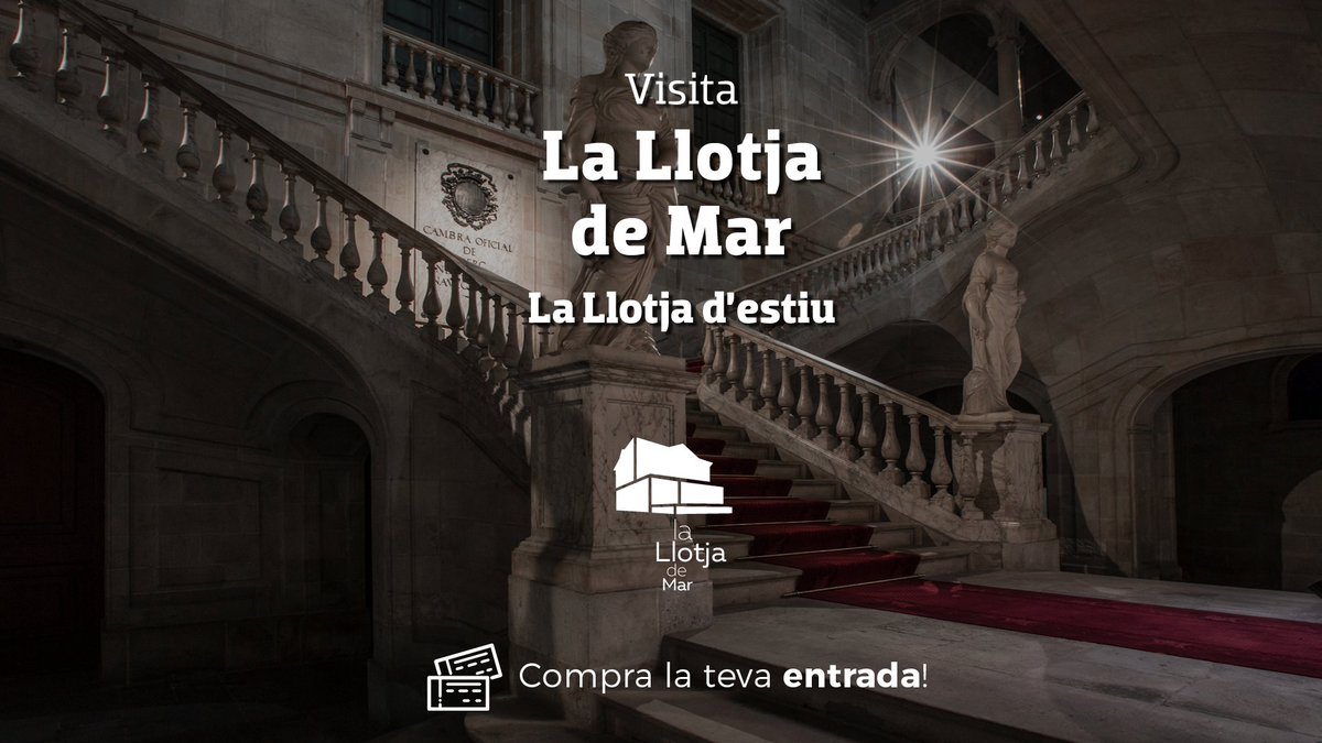 Aquest cap de setmana acomiada el juliol recorrent els passadissos de #LaLlotjaDeMar i admirant la seva història!

📢 Aquest agost, ampliem la programació de visites guiades: dimecres, dijous, divendres, dissabte i diumenge. T'hi esperem!

➡️ tickets.llotjademar.cat/llotjademar/ca…