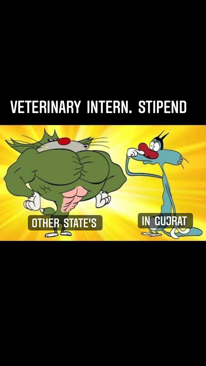 Stop insulting us by paying ₹4200 as 'Stipend'
We need Change!!💪

We demand ₹18000 stipend
#Increase_Guj_Vet_Stipend
#Guj_vet_union

<a href="/PMOIndia/">PMO India</a> <a href="/CMOGuj/">CMO Gujarat</a>
<a href="/RaghavjiPatel/">Raghavji Patel</a> <a href="/sanghaviharsh/">Harsh Sanghavi</a>
<a href="/PRupala/">Parshottam Rupala</a> <a href="/KanuDesai180/">Kanu Desai</a>
<a href="/DivyaBhaskar/">Divyabhaskar</a>
<a href="/sandeshnews/">Sandesh</a>