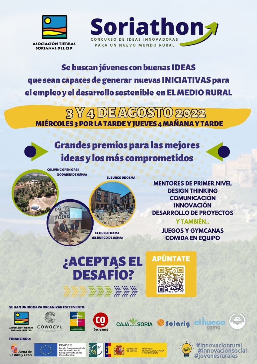 Aún estás a tiempo de apuntarte al Soriathon de los días 3 y 4 de agosto en El Burgo de Osma. 

¡Contamos contigo! 

Info: bit.ly/3S5HQMr
Formulario inscripción: bit.ly/3BfCicr
