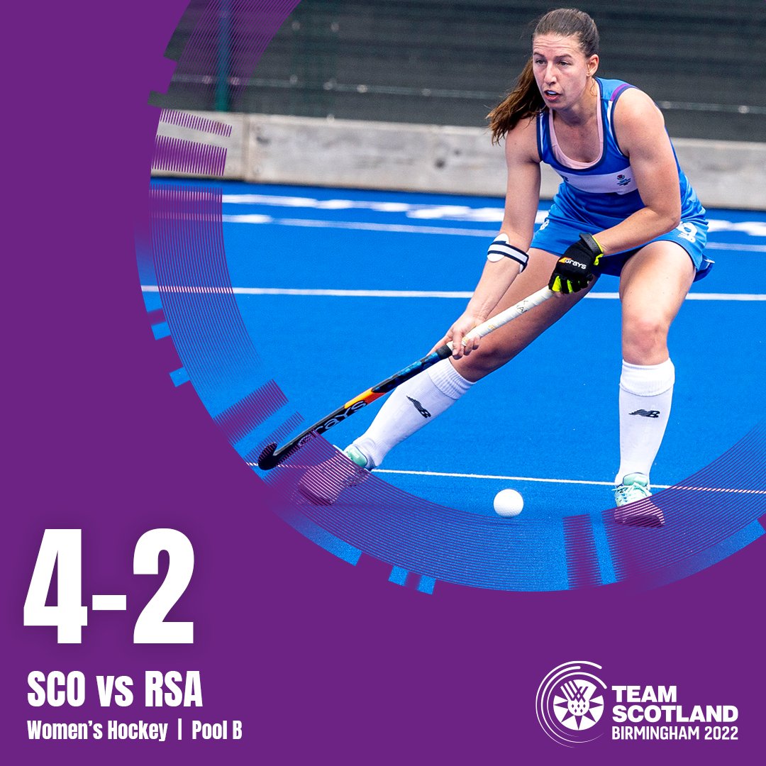 Team Scotland off to a flying start in women's hockey with a 4-2 win over South Africa! 🏴󠁧󠁢󠁳󠁣󠁴󠁿

#TeamScot #TimeForHeroes