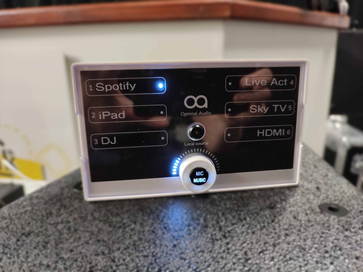 Optimal Audio have some interesting installation kit to show off: 4 &amp; 8 Zone Digital Mixers, with wall control plates, smart amps &amp; lovely sounding speakers. Controllable remotely via the Optimal app over Android, IOS &amp; desktop.Powerful, Flexible &amp; Easy to Use. Very impressive🧐