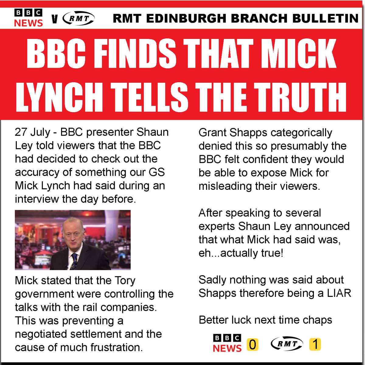 BBC would be on to a winner if they spent time checking the accuracy of what Tory MPs say! @RMT_Scotland @RMTunion @The_TUC @ScottishTUC @PrivateEyeNews