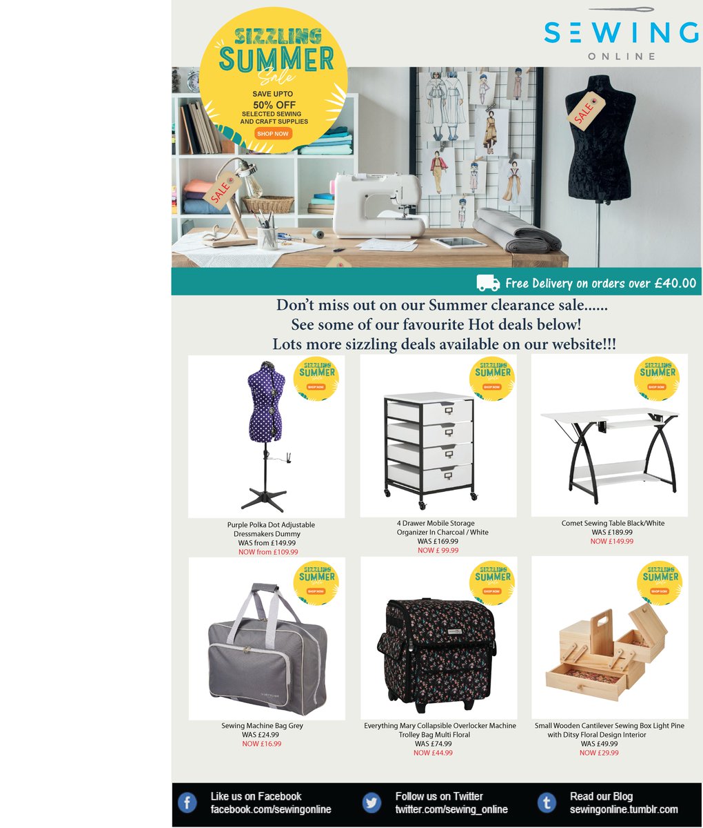 Check out our Sizzling Summer Sale! 
sewing-online.com