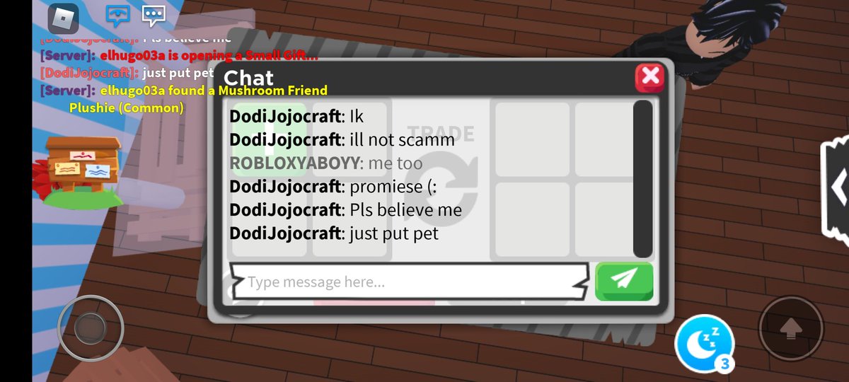 bigcheeseboi1's tweet image. I trade with this we were doing a cross trade I gave him my golden king penguin in adopt me for he's chorm liner in mm2 after I gave it to him he start to say that it glitch and when.   if you want see the full story look it the comments
#robloxreport  
#adoptme 
#Adoptmetrades