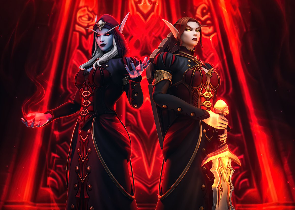 lidcarter's tweet image. Sylvanas Windrunner &amp;amp; Lady Liadrin from "Murder at Castle Nathria" ♥️♠️

#WorldOfWarcraft #Hearthstone #Sylvanas #LadyLiadrin