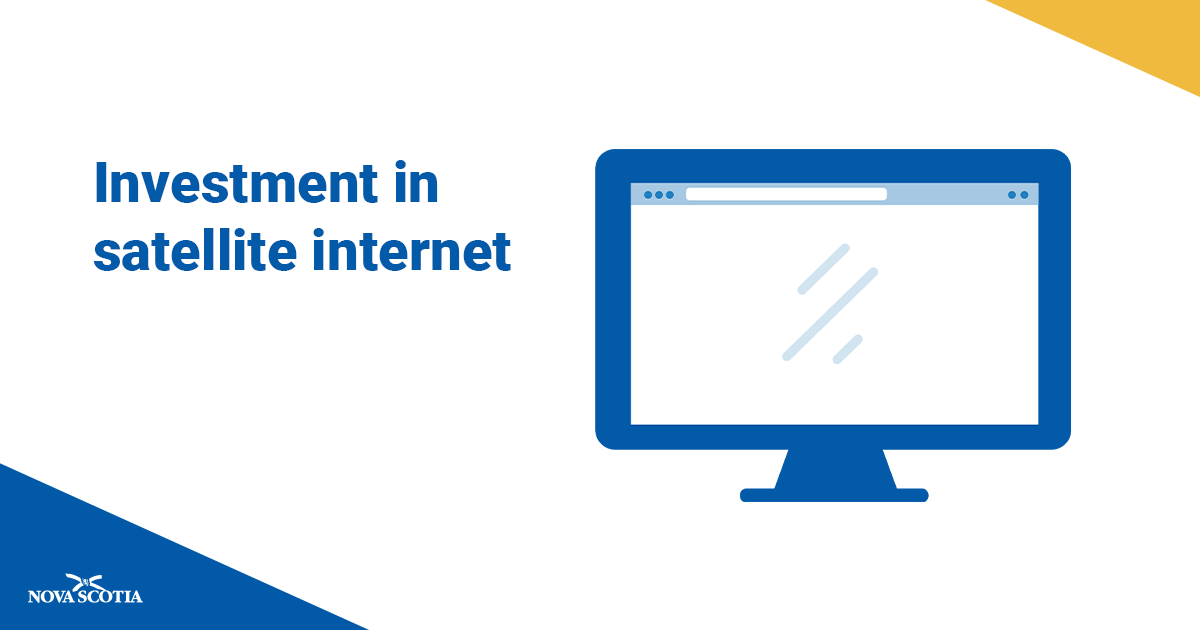 The government is helping homes and businesses get internet where there is no access to wired or wireless solutions novascotia.ca/news/release/?…
